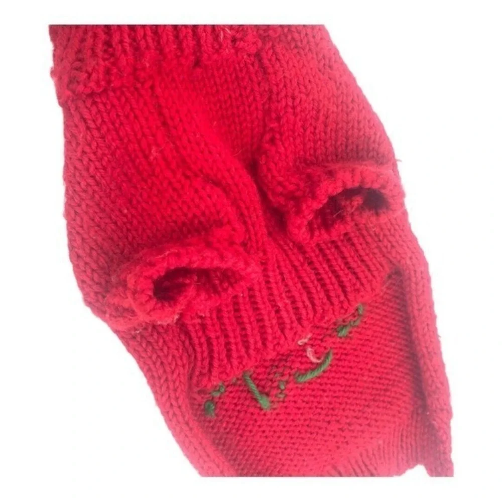 Noel‎ Turtle Neck Dog Sweater Sleeves Size Small Holiday Christmas Puppy Sweater